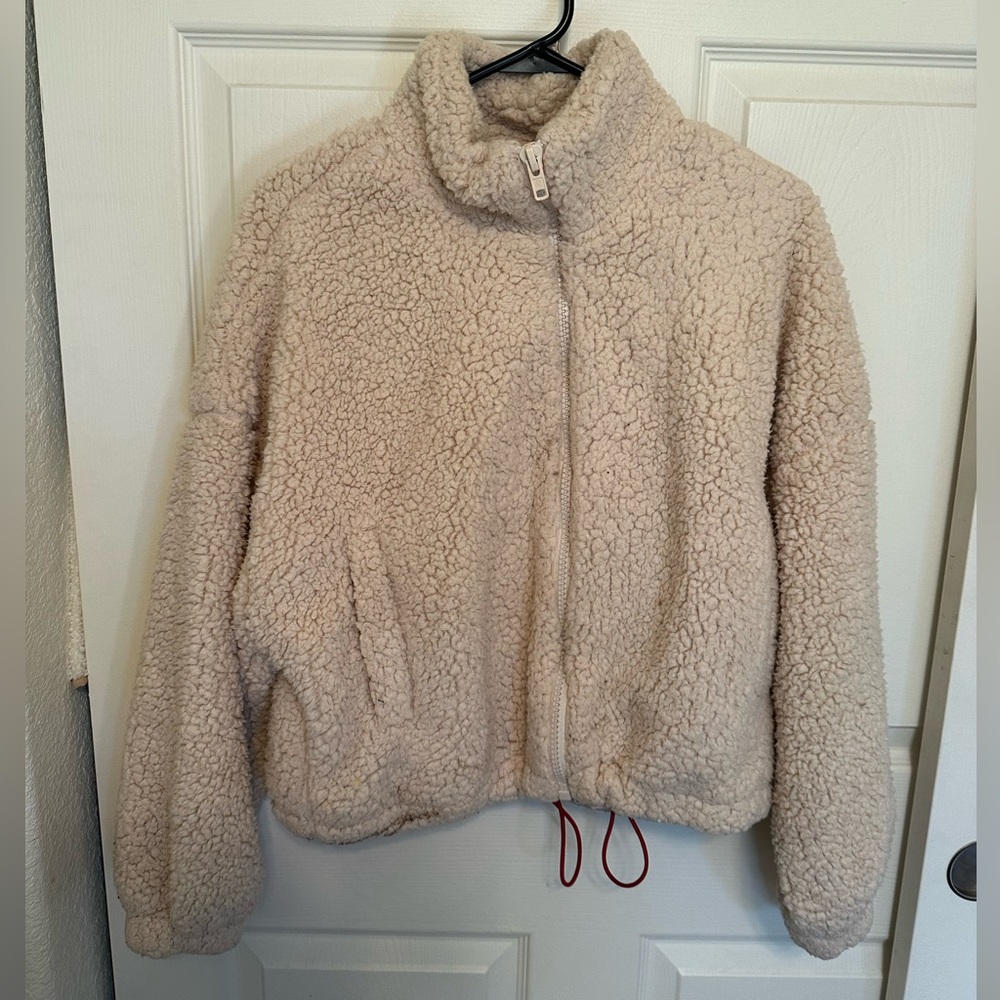 Urban Outfitters Peach Sherpa Jacket